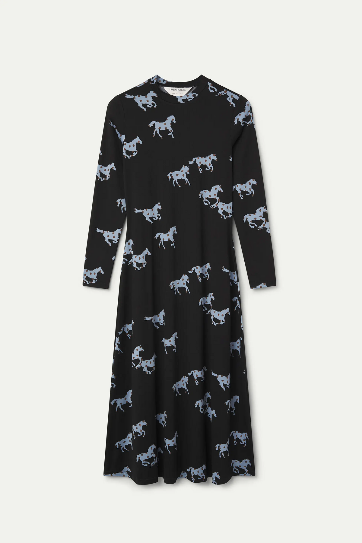 Vestido midi con estampado Horse