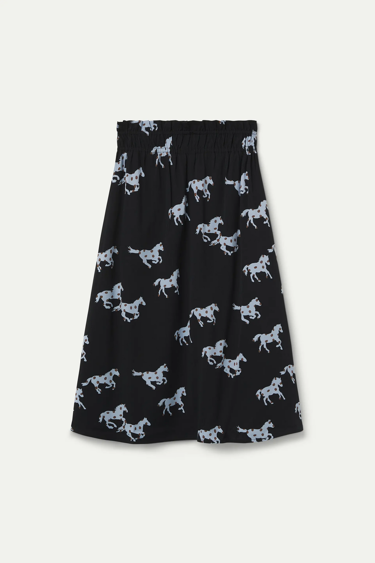 Falda midi con estampado Horse