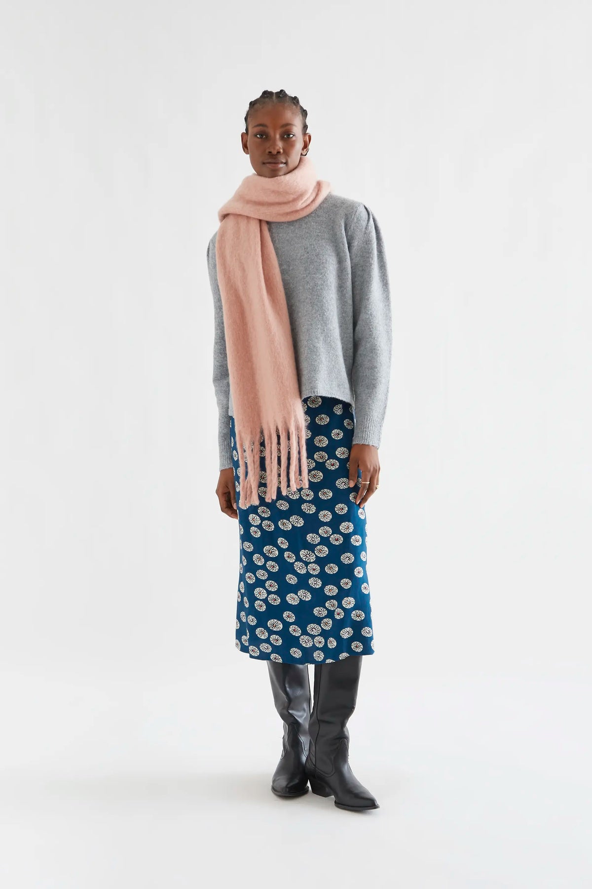 Falda midi con estampado Carthamus