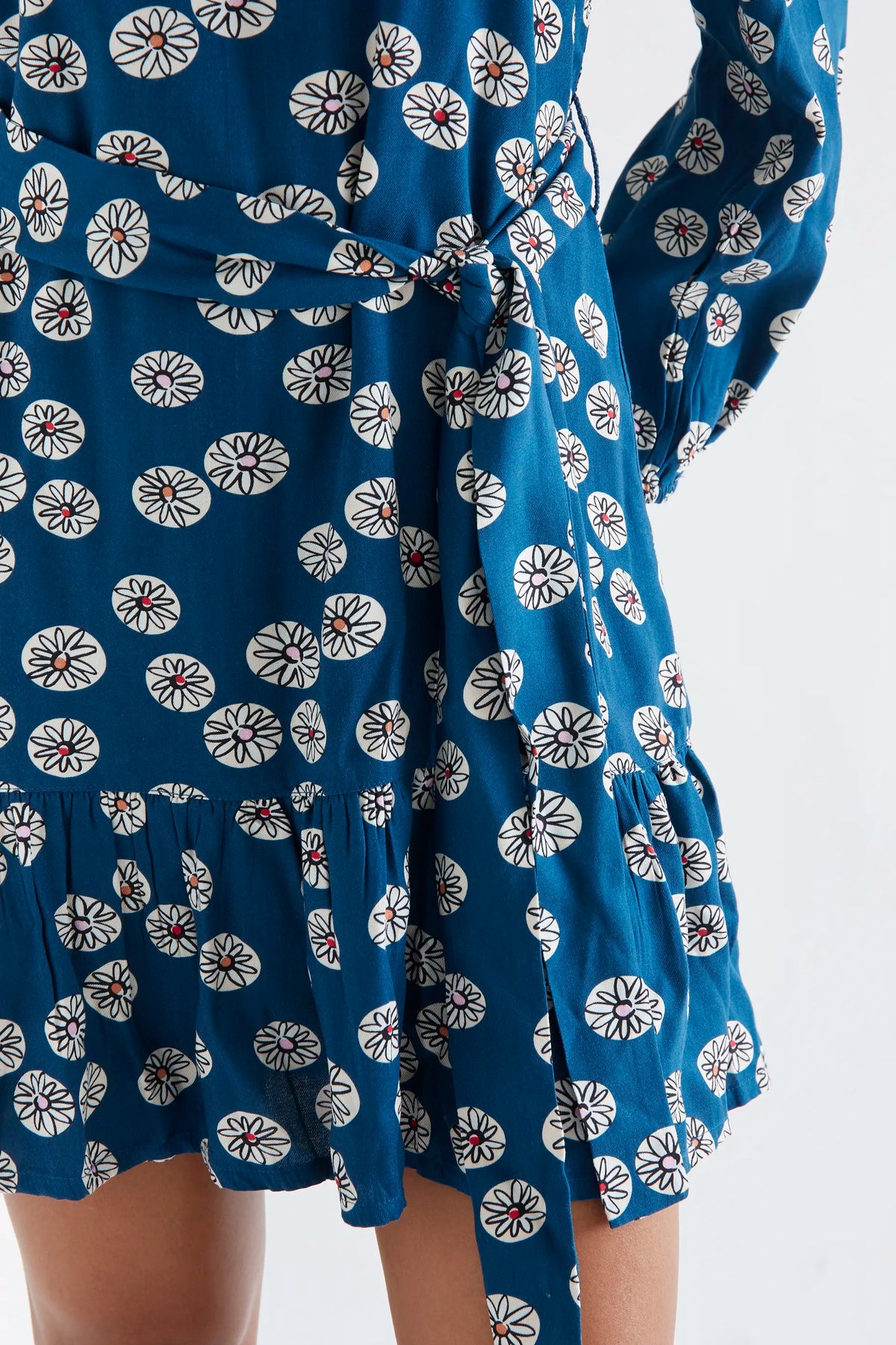 Short Carthamus print dress