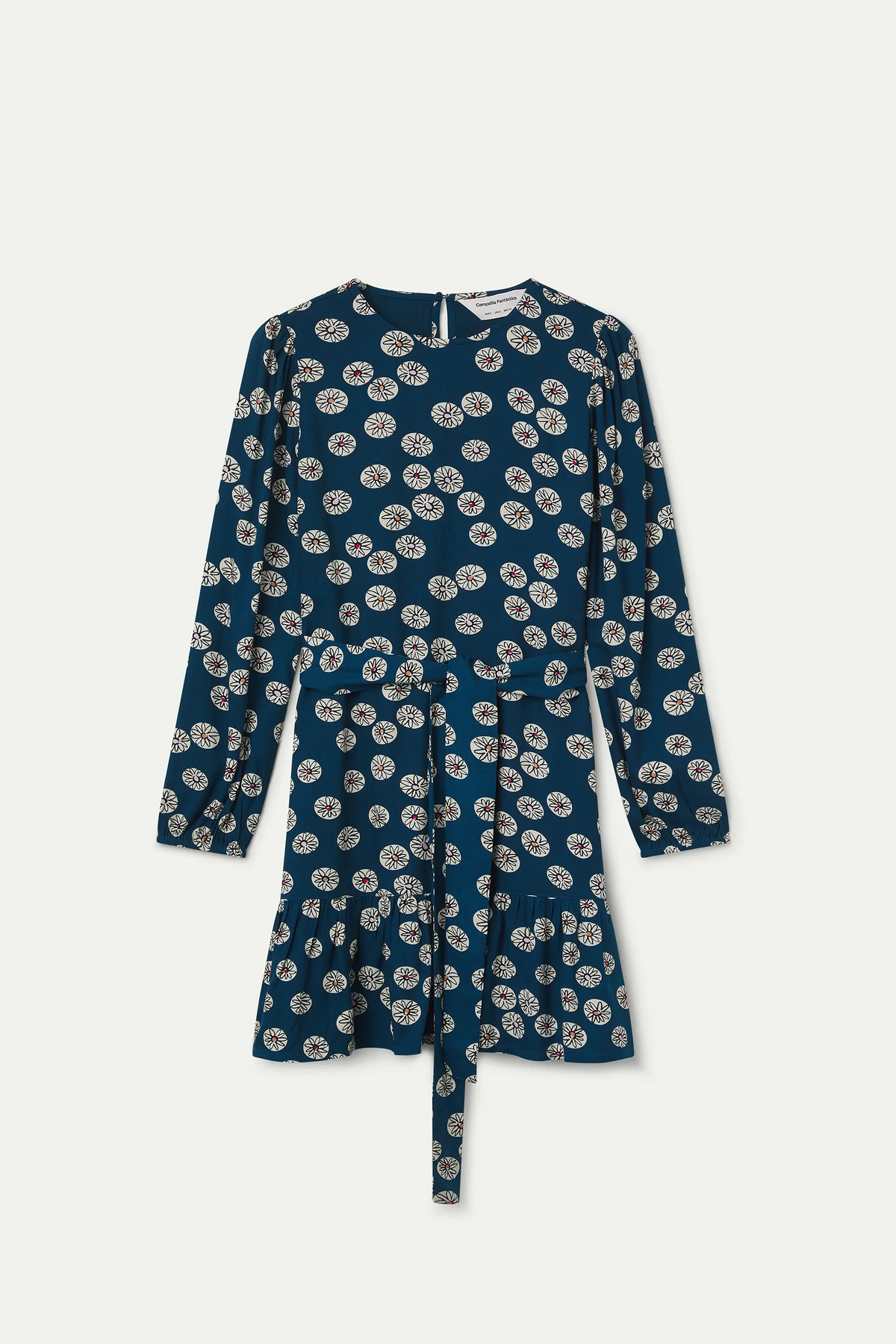 Short Carthamus print dress