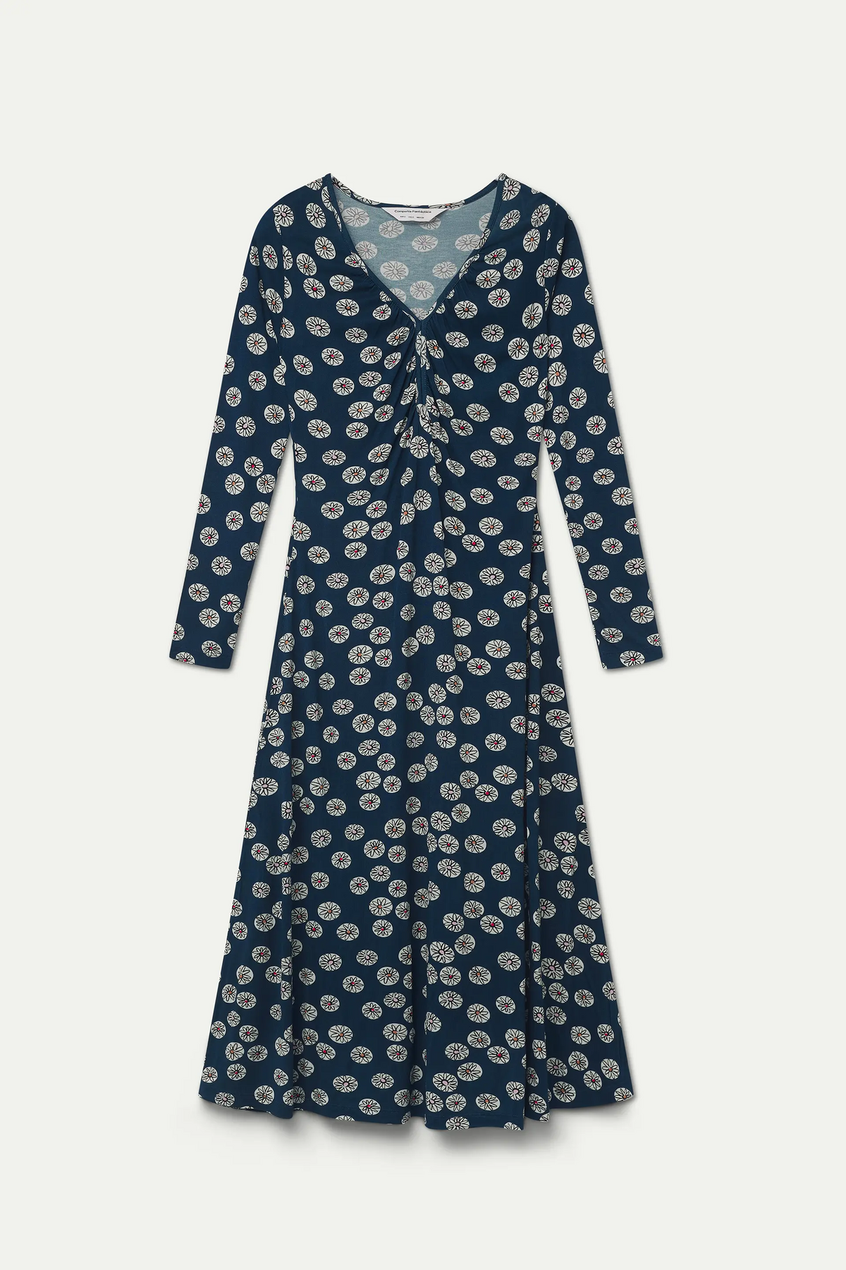 Carthamus print midi dress