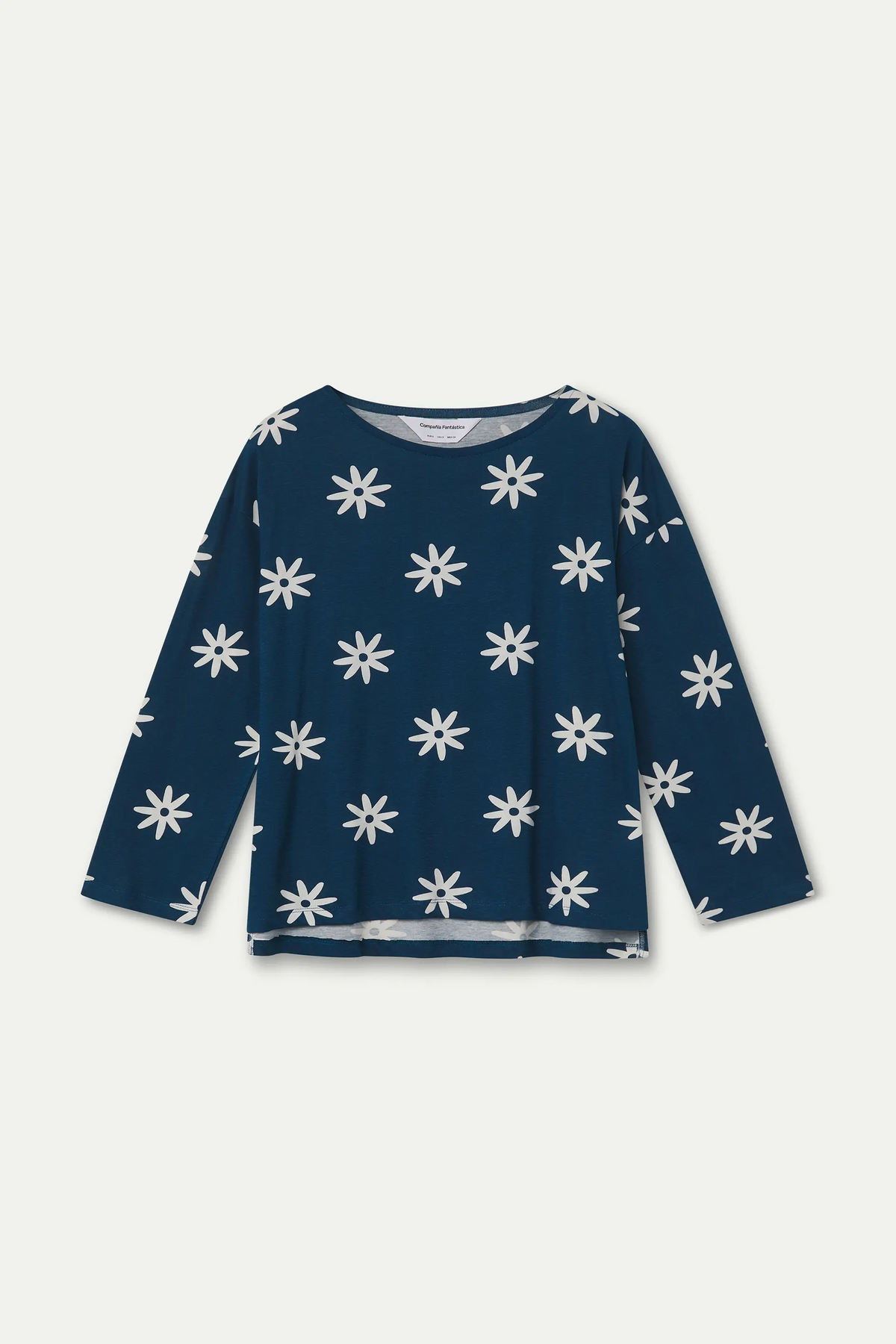 100% cotton T-shirt with Carthamus print