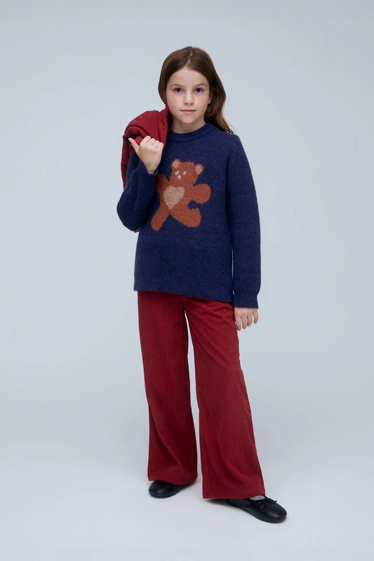 Jersey de niña con estampado Oso