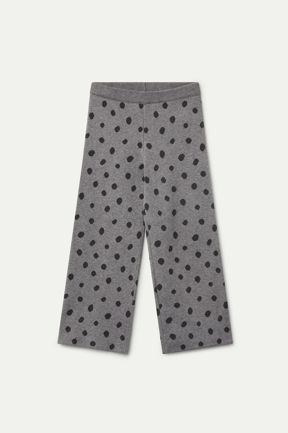 Pantalón de niña con estampado de puntos Catahoula gris