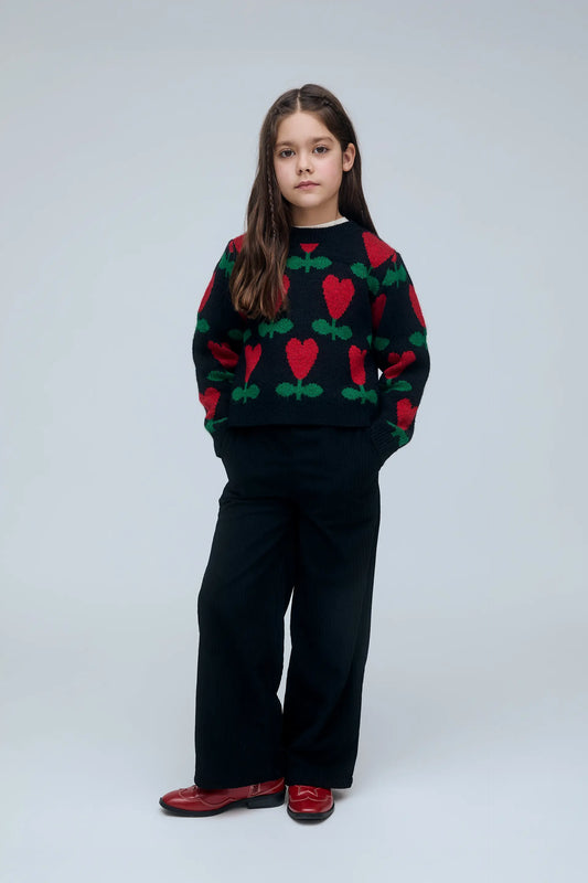 Jersey de niña con estampado Ciclamen