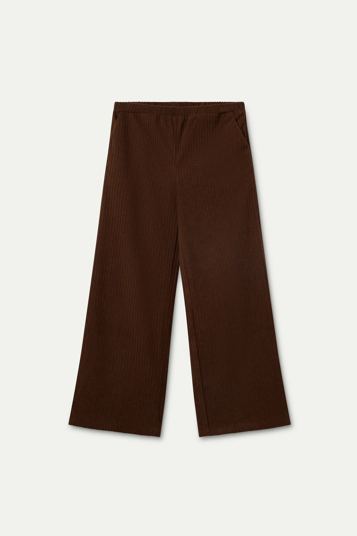 Pantalón 100% algodón pana marrón de niña