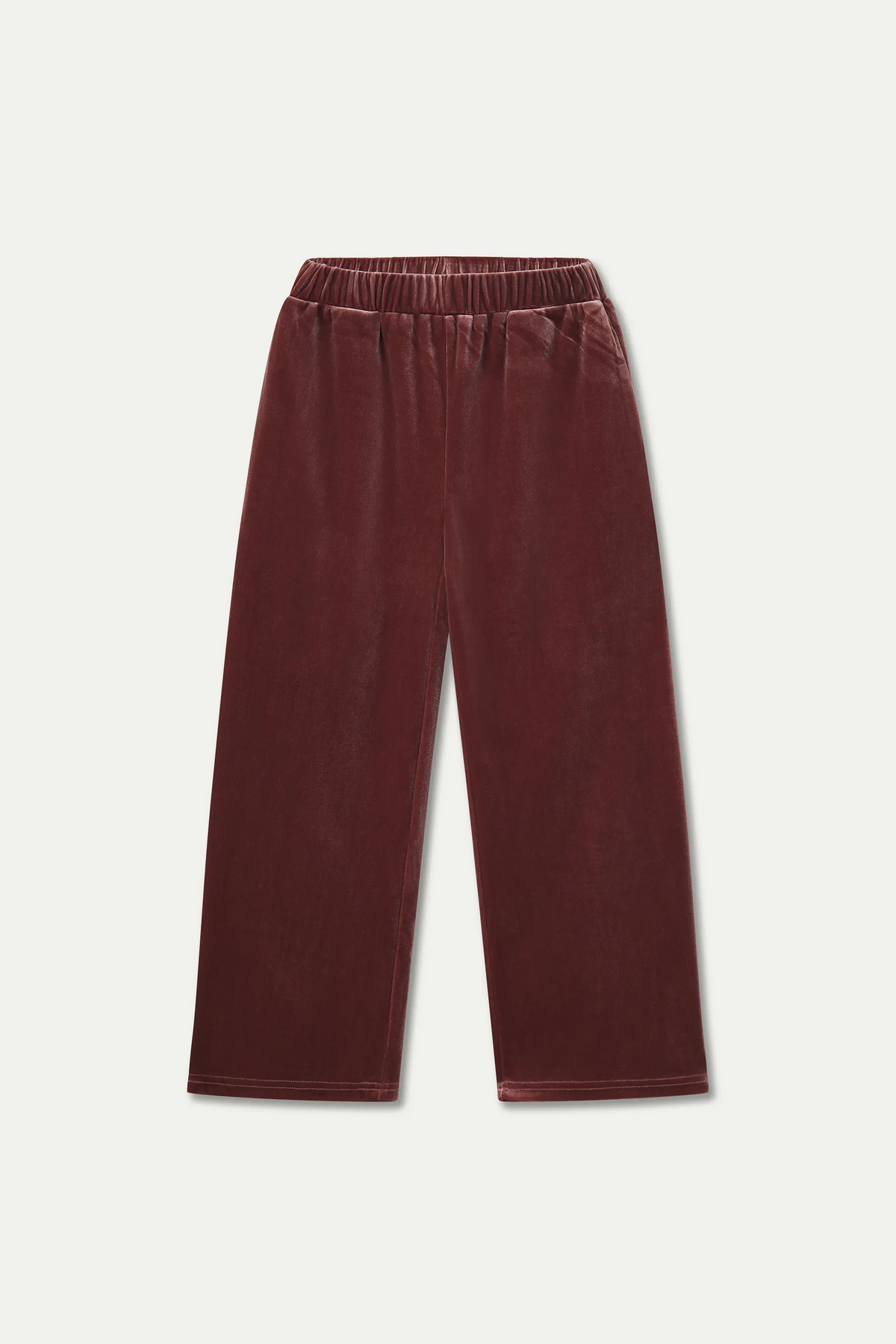 Pantalón de niña de terciopelo rosa