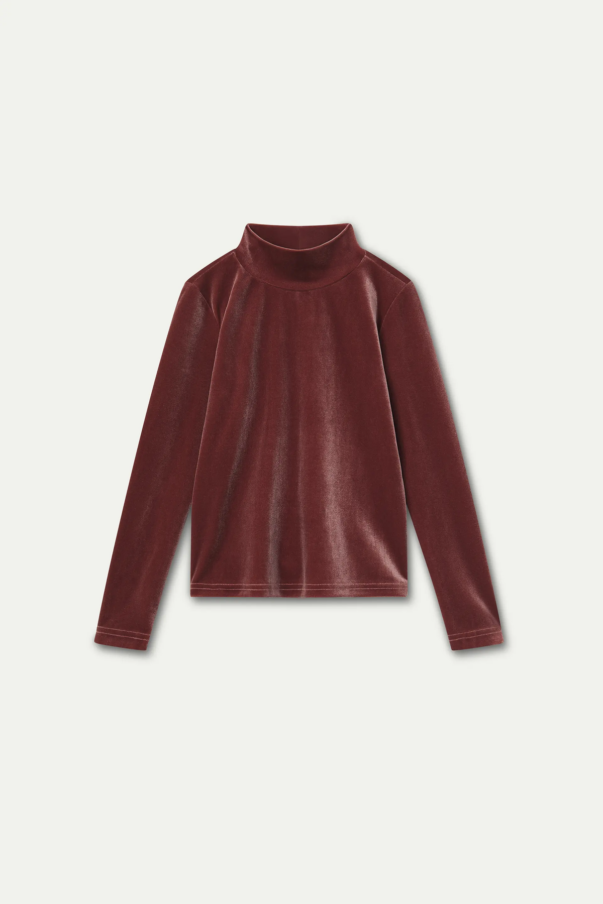 Girls' pink velvet T-shirt