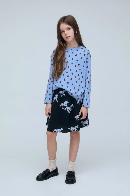 Falda de niña con estampado Horse