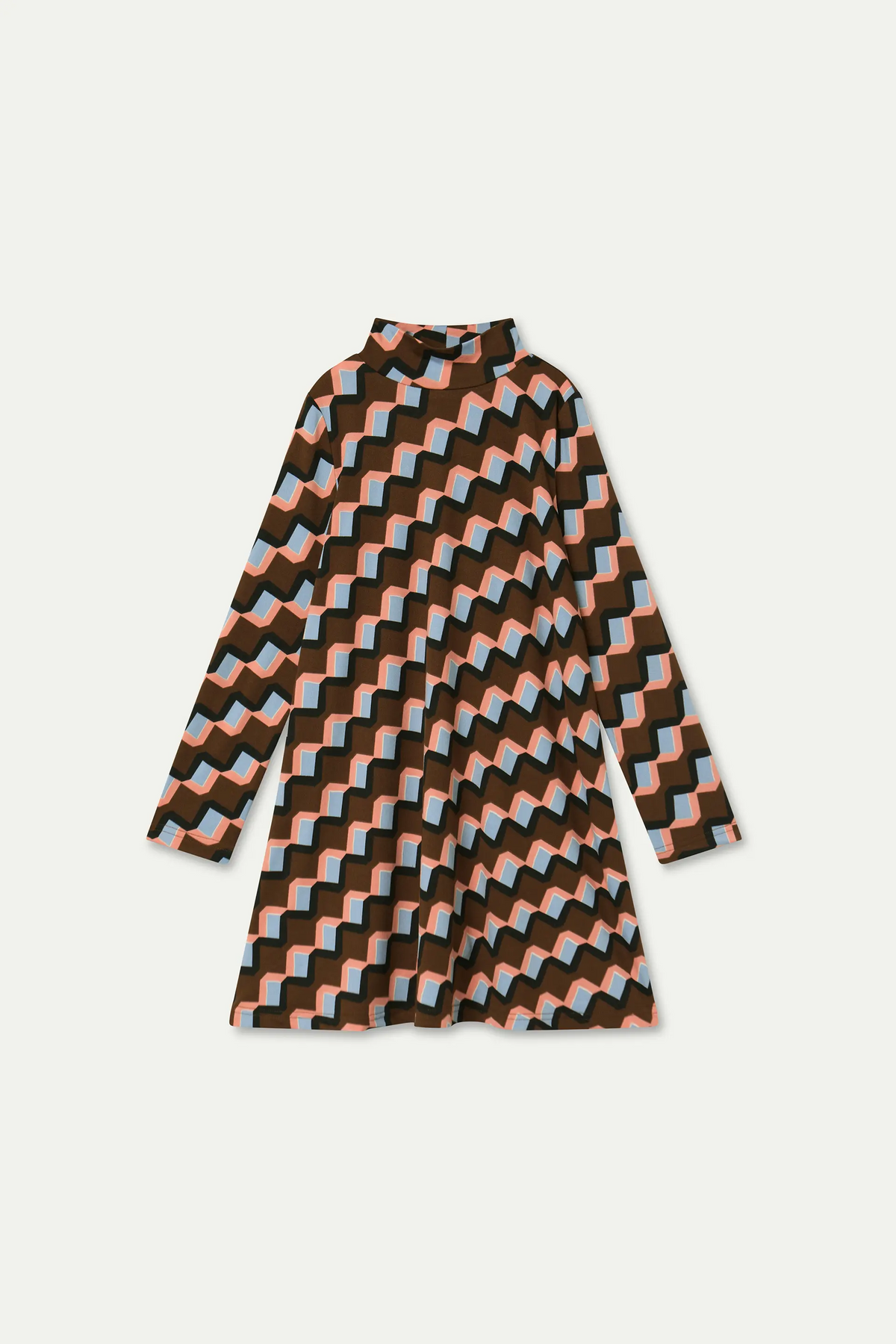 Vestido corto de niña con estampado Scala